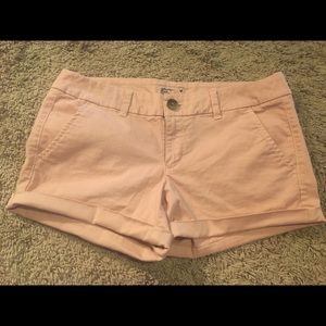 American Eagle pink twill shorts